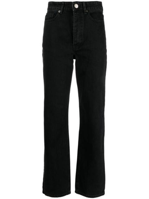 straight-leg organic-cotton jeans by BY MALENE BIRGER