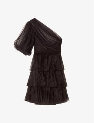Constance asymmetric tulle mini dress by BY MALINA