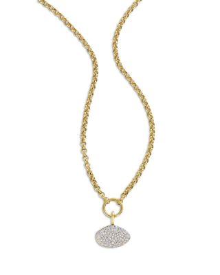 14K Yellow Gold Diamond Cluster Collector Necklace by BY PARIAH