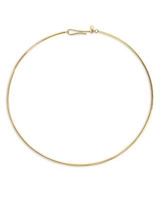 14K Yellow Gold Torque Polished Collar Necklace by BY PARIAH