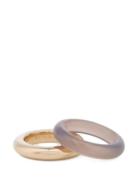 stacked rings (set of two) by BY PARIAH