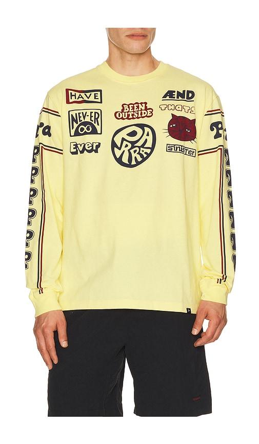 By Parra Never Sinister Long Sleeve T-Shirt in Yellow by BY PARRA