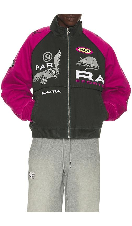 By Parra Owl Meets Rat Racing Jacket in Purple by BY PARRA
