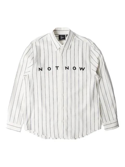 Not Now stripe-pattern long-sleeve shirt by BY PARRA