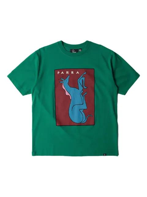vertical-horse graphic T-shirt by BY PARRA