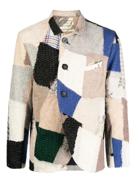 patchwork blazer by BY WALID