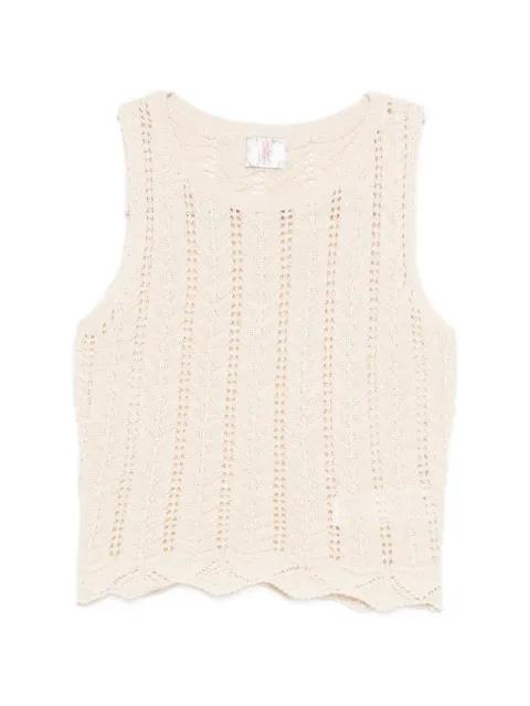 crochet scallop top by BYE