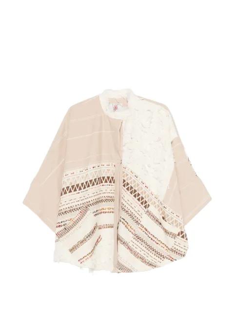 geometric-pattern jacket by BYE
