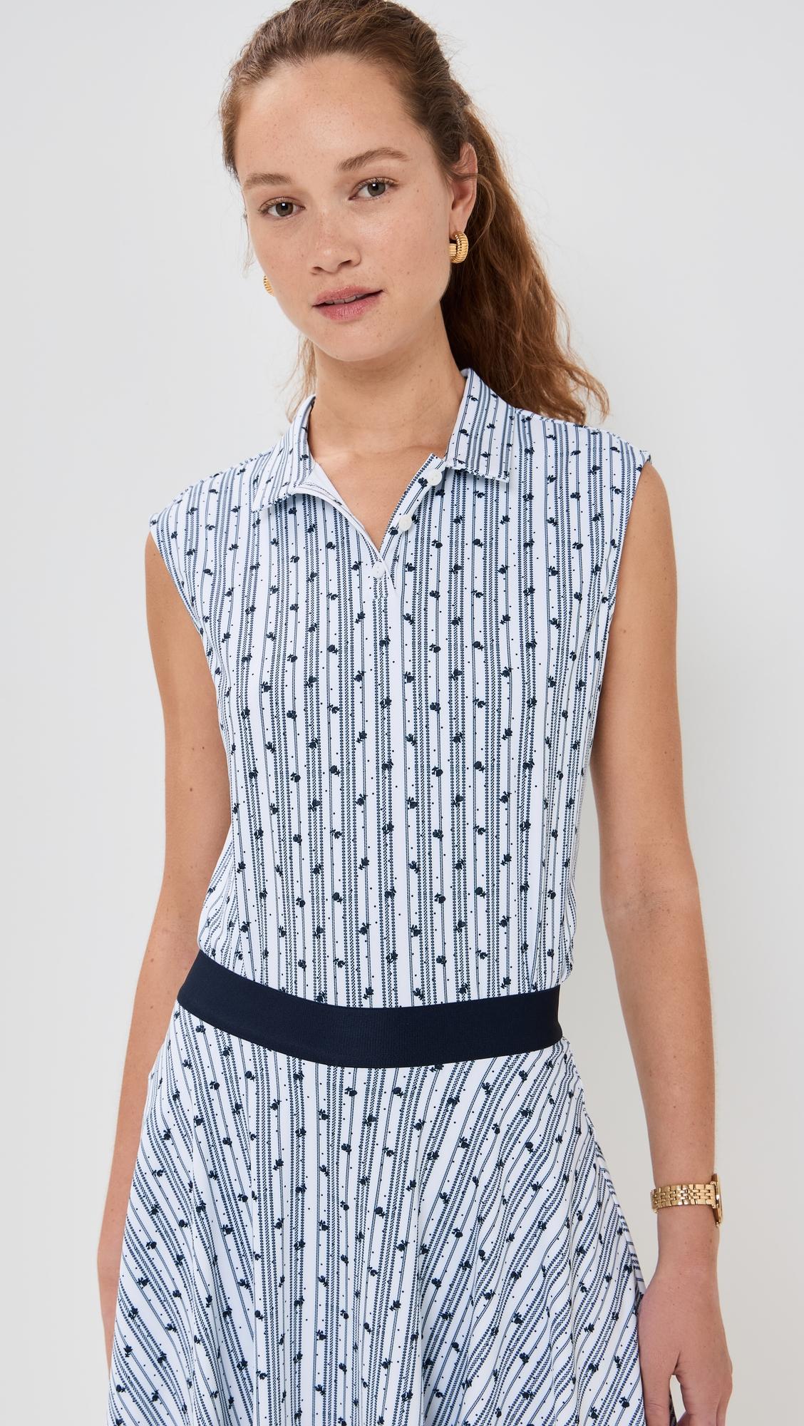 Coastline Collar Top by BYRDIE GOLF SOCIAL WEAR