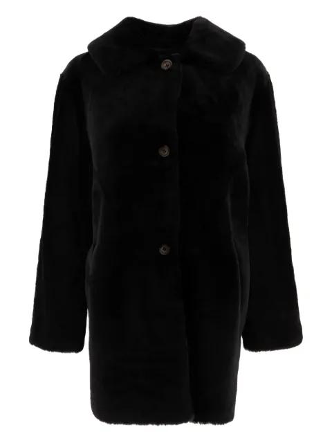 button-fastening coat by B&W