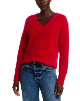 100% Cashmere Brushed V Neck Sweater - Exclusive by C BY BLOOMINGDALE'S CASHMERE