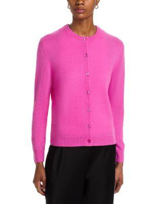 100% Cashmere Crewneck Cardigan Sweater - Exclusive by C BY BLOOMINGDALE'S CASHMERE