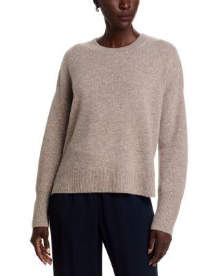 100% Cashmere Drop Shoulder Long Sleeve Crewneck Pullover - Exclusive by C BY BLOOMINGDALE'S CASHMERE