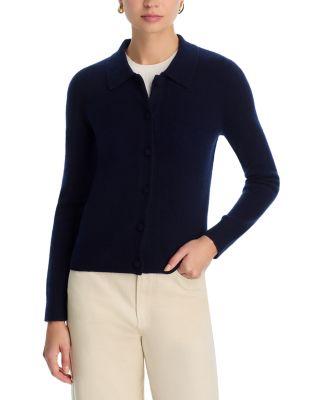 100% Cashmere Polo Cardigan Sweater - Exclusive by C BY BLOOMINGDALE'S CASHMERE