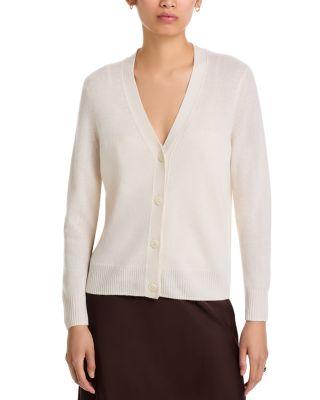 100% Cashmere V Neck Cardigan Sweater - Exclusive by C BY BLOOMINGDALE'S CASHMERE