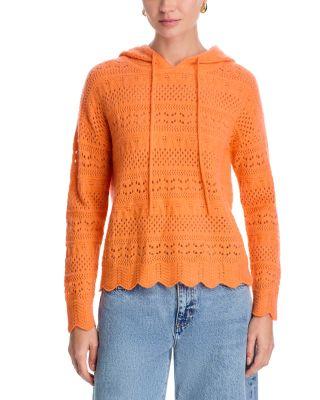 100% Pointelle Hoodie Sweater - Exclusive by C BY BLOOMINGDALE'S CASHMERE