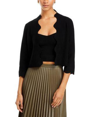 Scalloped Cardigan - Exclusive by C BY BLOOMINGDALE'S CASHMERE