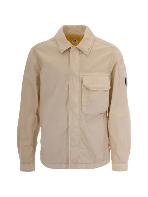 50 fili wax zipped Lens overshirt by C.P. COMPANY