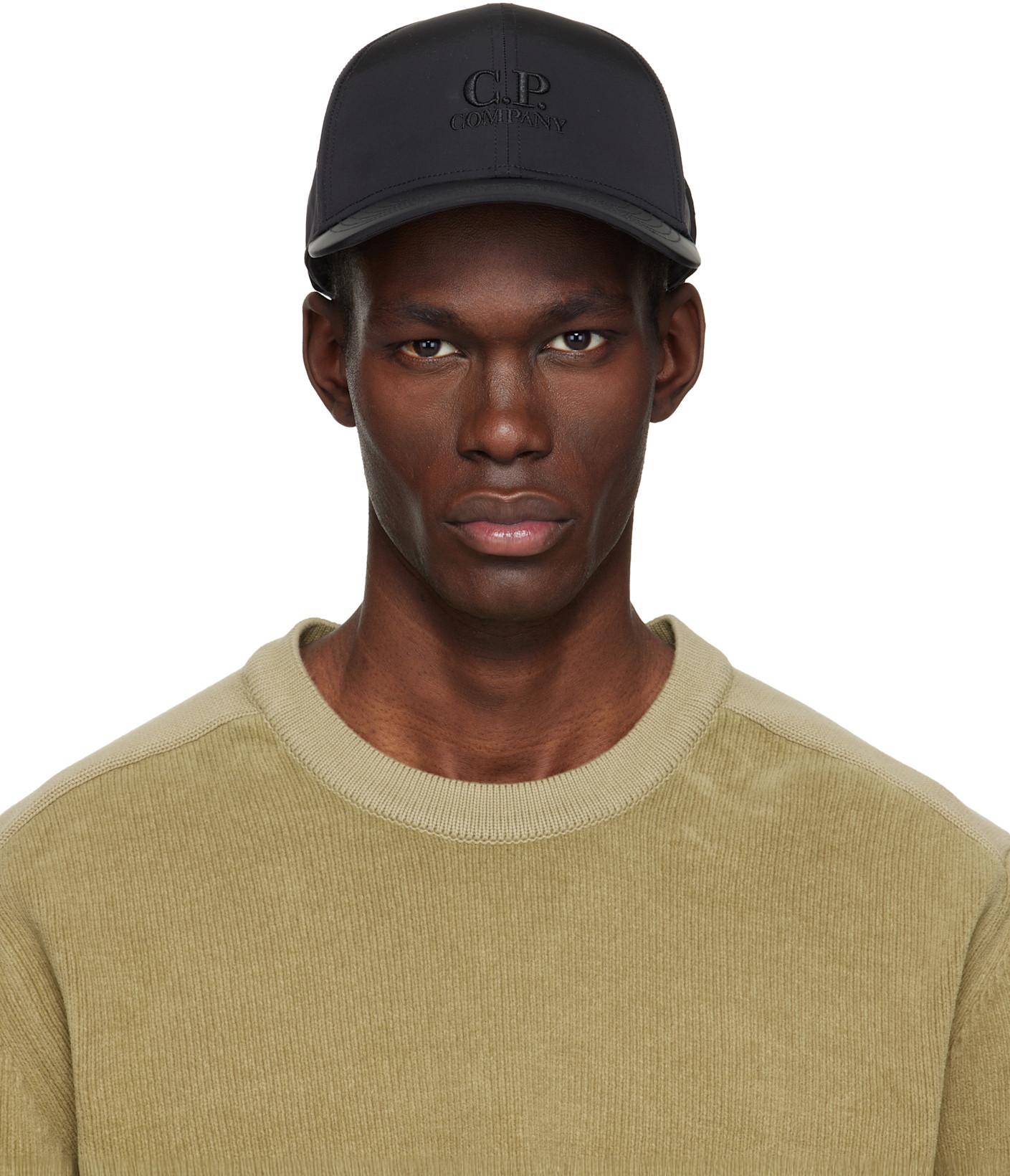 Black Chrome-R Goggle Cap by C.P. COMPANY