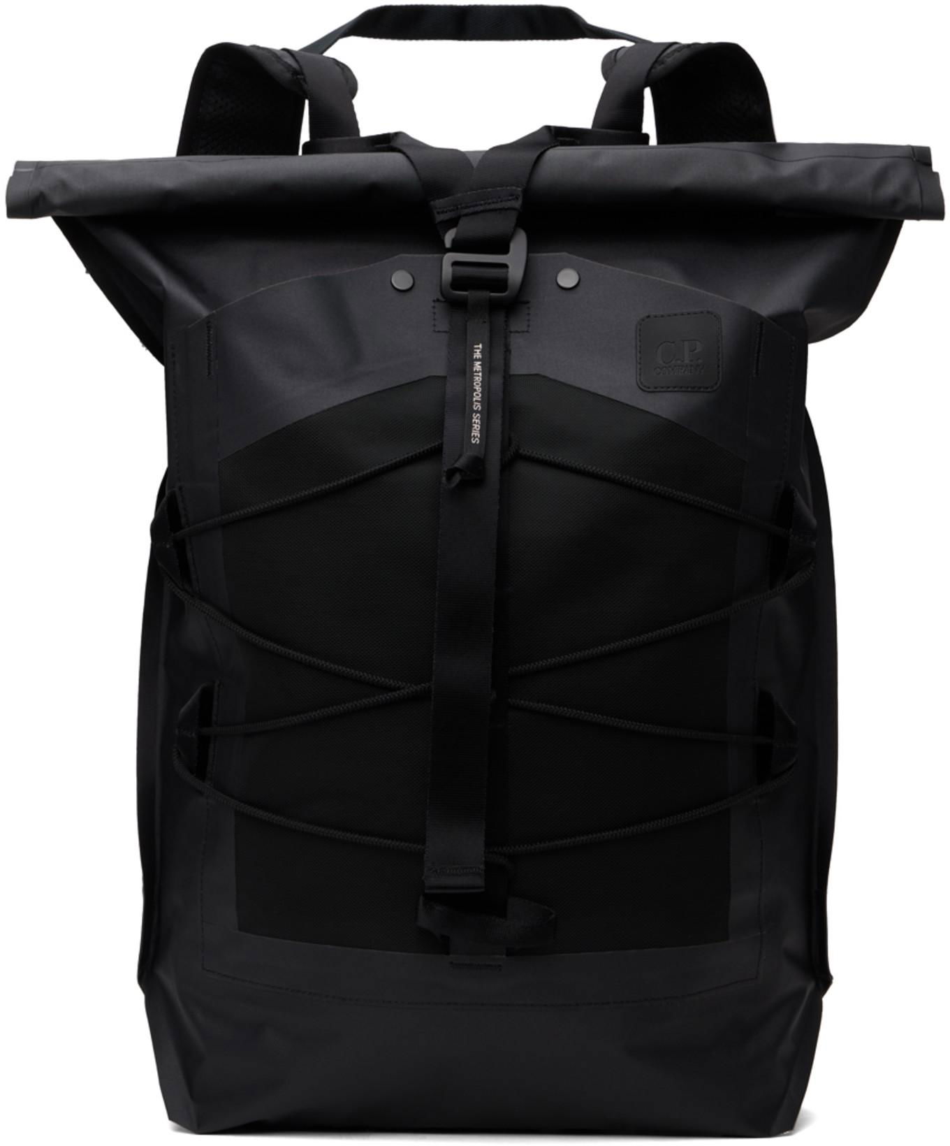 Black Metropolis Backpack by C.P. COMPANY