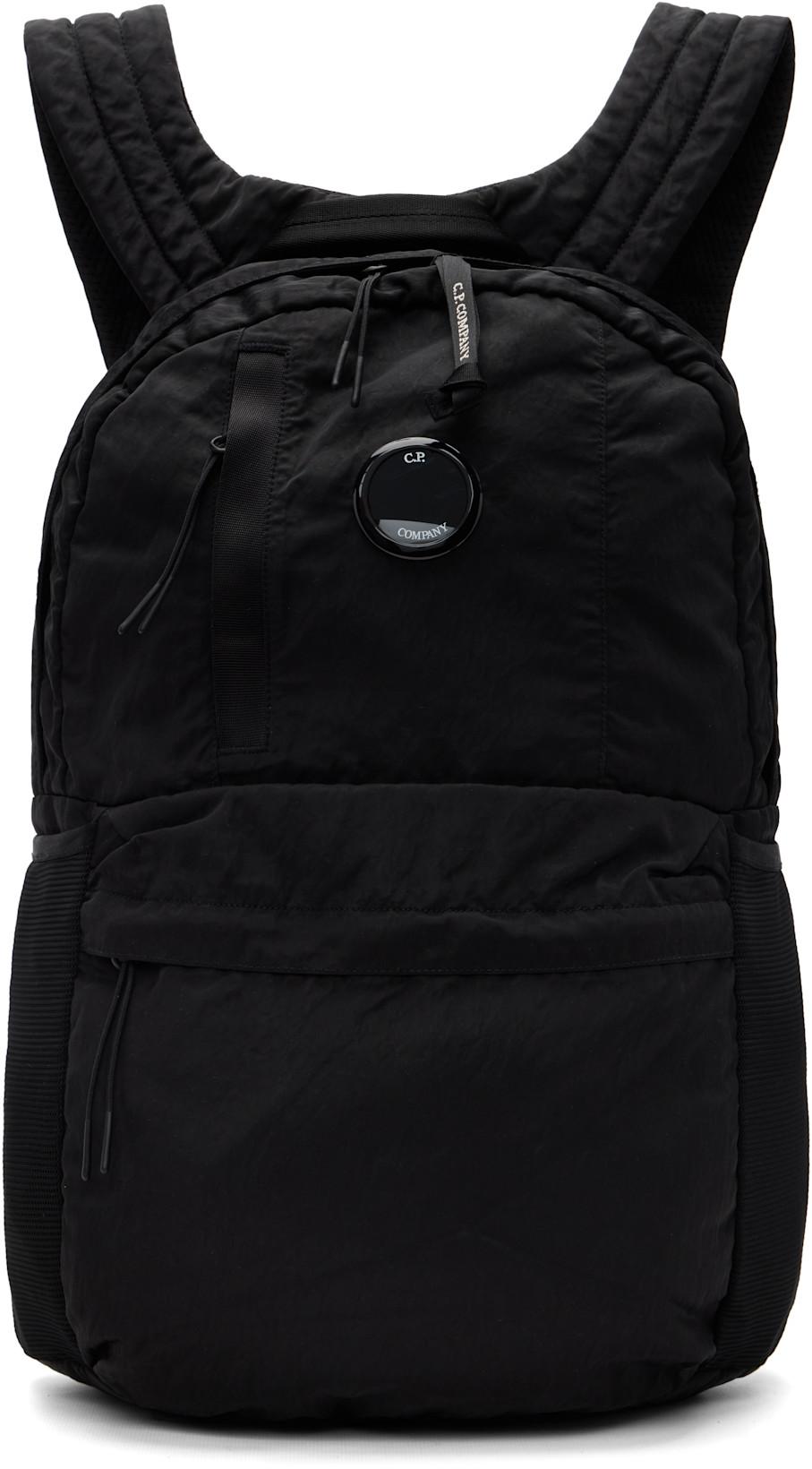 Black Nylon B Backpack by C.P. COMPANY