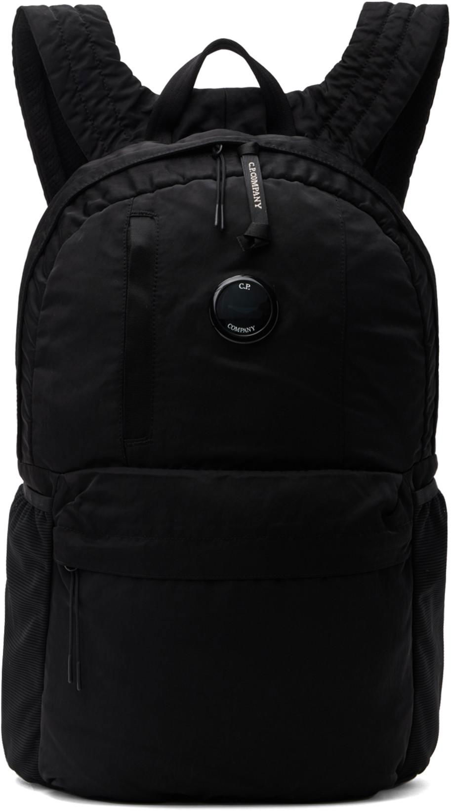 Black Nylon B Backpack by C.P. COMPANY