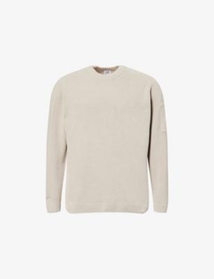 Chenille Crewneck Cotton-Knit Jumper by C.P. COMPANY
