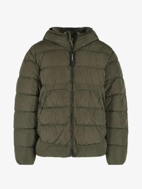 Chrome-R Goggle hoodied down jacket by C.P. COMPANY