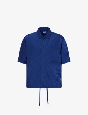 Chrome-R Lens Short-Sleeves Woven Overshirt by C.P. COMPANY