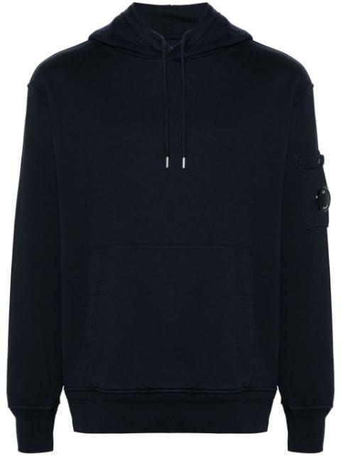 Diagonal Fleece cotton hoodie by C.P. COMPANY