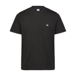 Embroidered jersey logo T-shirt by C.P. COMPANY