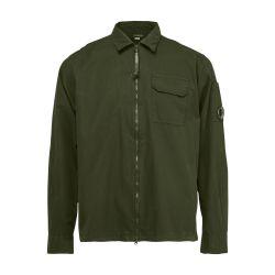 Gabardine zip-up overshirt by C.P. COMPANY