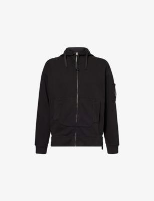 Goggle-Hood Long-Sleeve Cotton-Jersey Hoody by C.P. COMPANY