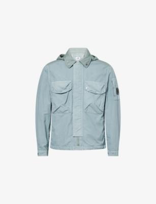 Goggle Hooded Woven Jacket by C.P. COMPANY