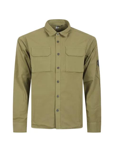 Lens-detail flap-pocket shirt by C.P. COMPANY