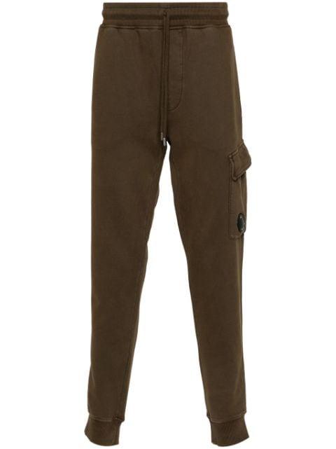 Lens-detail fleece track pants by C.P. COMPANY