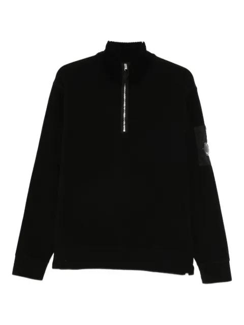 Lens-detail half-zip sweater by C.P. COMPANY