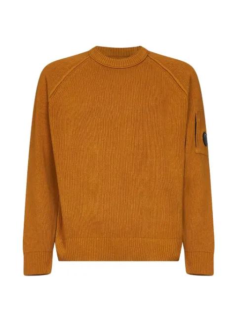 Lens detail raglan-sleeve sweater by C.P. COMPANY