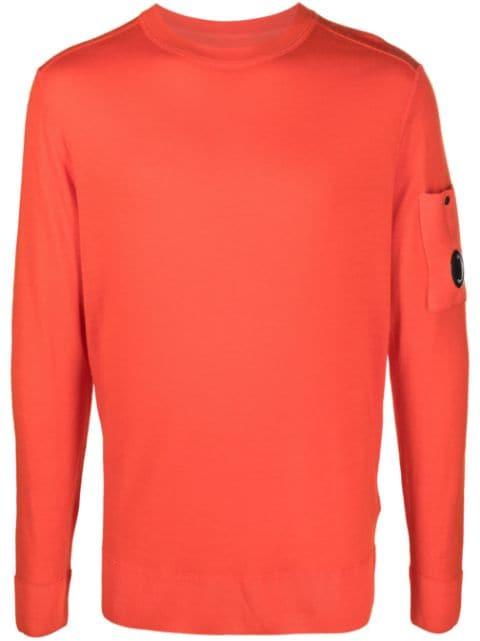Lens-detail wool jumper by C.P. COMPANY
