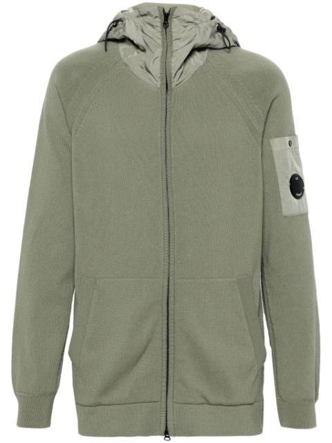 Lens-detail zip-up hoodie by C.P. COMPANY