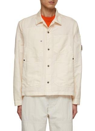 Logo Button Overshirt by C.P. COMPANY