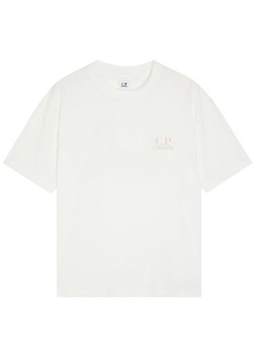 Logo print cotton T-shirt by C.P. COMPANY