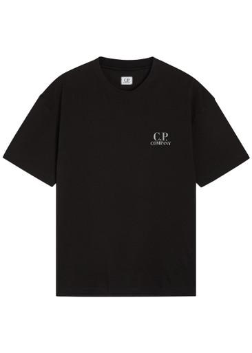 Logo print cotton T-shirt by C.P. COMPANY