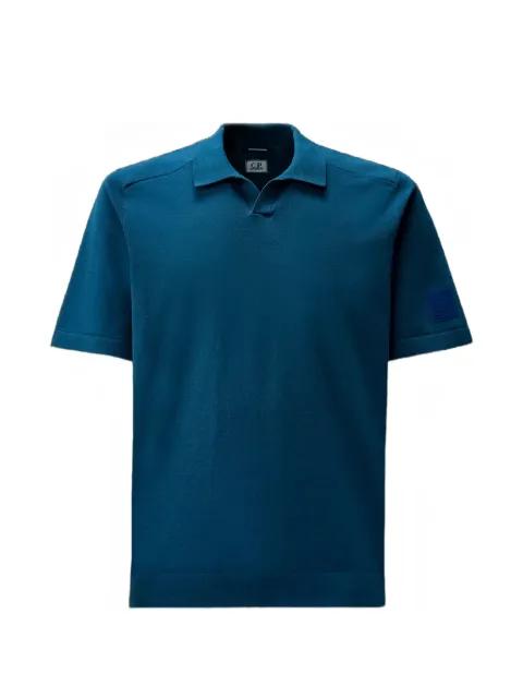 Metropolis Series logo-patch polo sweater by C.P. COMPANY