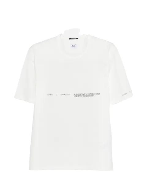 Metropolis Series mercerized jersey short-sleeve T-shirt by C.P. COMPANY