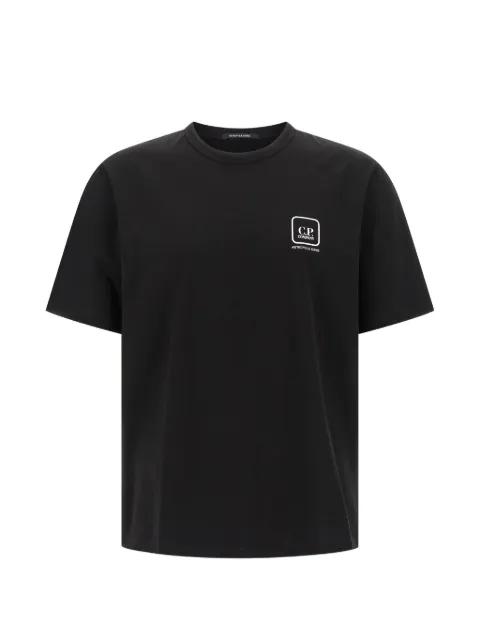 Metropolis Series mercerized jersey short-sleeve printed badge T-shirt by C.P. COMPANY