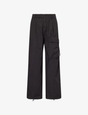 Microreps Wide-Leg Cotton Trousers by C.P. COMPANY