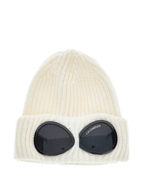 U16 goggle-detail ribbed beanie by C.P. COMPANY