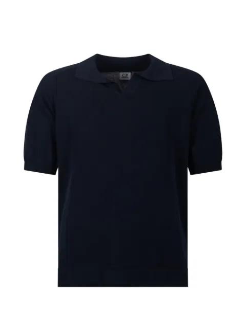 V-neck short-sleeves polo shirt by C.P. COMPANY