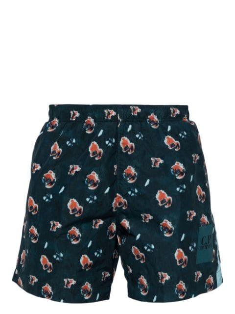 abstract-print swim shorts by C.P. COMPANY